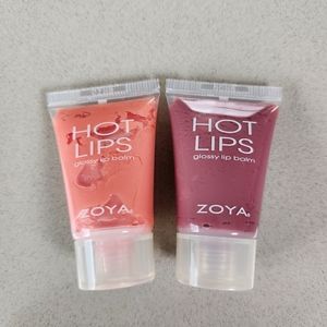 ZOYA 2-PC Hot Lips Glossy Lip Gloss Set, BOUDOIR & SORBET